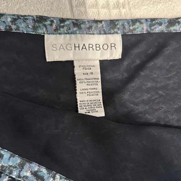 Sag Harbor Black and White Ruffled Cocktail Skirt - Picture 5 of 7